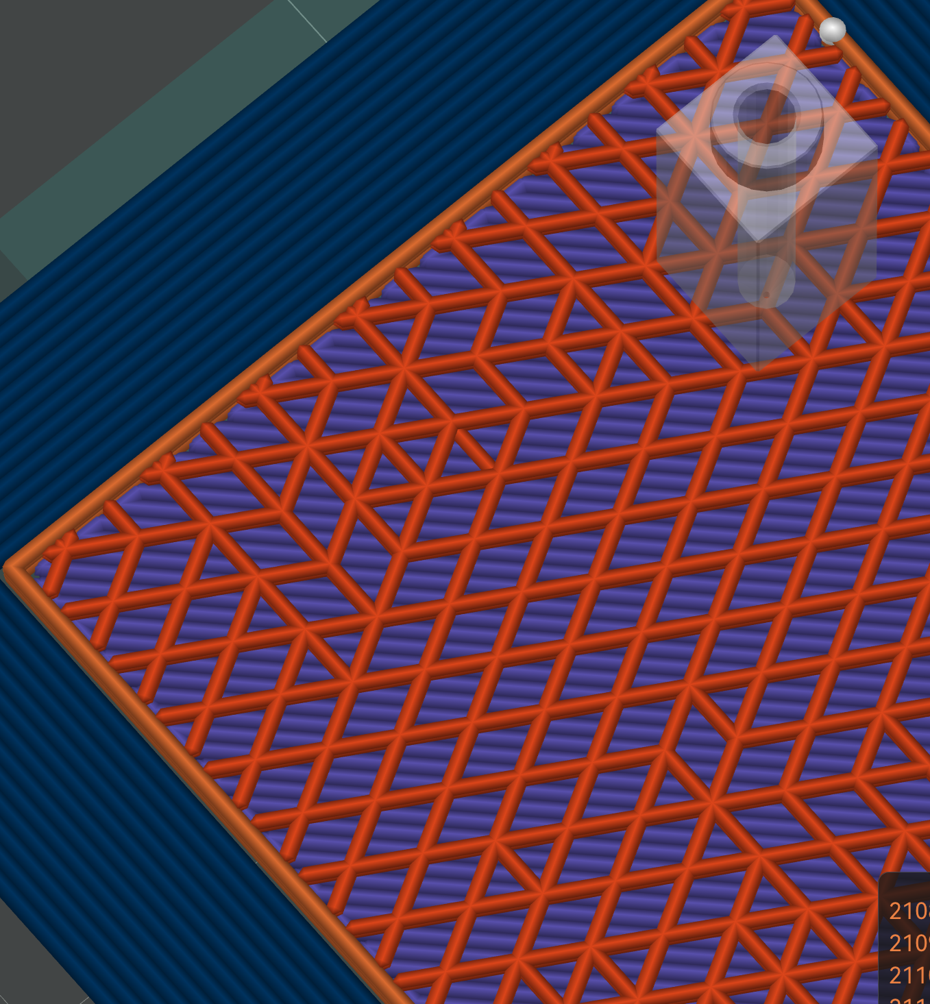 Triangle infill with windows